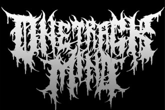 design a brutal metal band logo