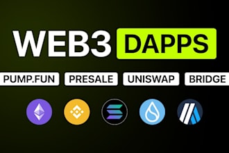be blockchain developer for presale dex launchpad pump fun web3 dapps on solana