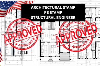 architectural stamp and drawing, mep pe stamp for massachusetts iowa city permit