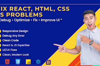 fix frontend bugs, UI issues, and responsive design problems