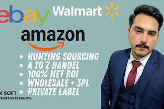 be your amazon fba wholesale virtual assistant and  ebay ds