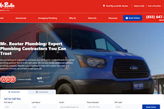 wix plumber website electrician website wix repair service hvac contractor web