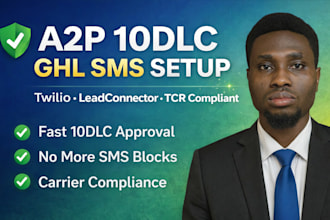 do a2p 10dlc registration, ghl automation, CRM, bulk SMS setup