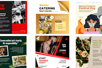 do editable canva templates and instagram post design