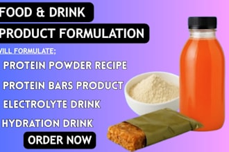formulate electrolyte drink, food products, protein bars, powders and hydration