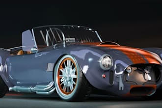design classic vintage 3d car for game,texture 3d car,auto rigging,rc for print