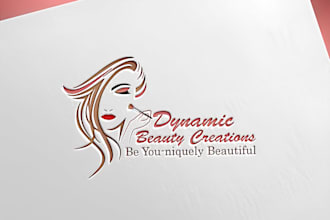 design unique beauty makeup and cosmetics logo