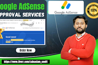 provide google adsense approval guarantee service and fix adsense problems
