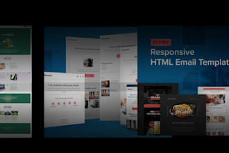 design a professional and responsive HTML email template