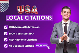manually build 200 USA local citations with audit and duplicate check