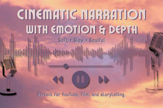 create short cinematic voice clips for your project