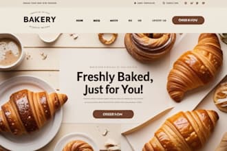 design bakery shopify store bakery website