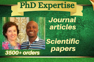 edit and proofread your journal article or scientific paper