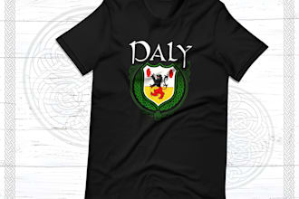 design a custom surname t shirt with family crest or heraldry