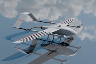 3d model realistic drones, uavs and other aircrafts