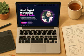 build a custom, responsive portfolio website for you