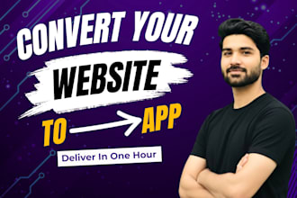 convert your website to app, website to android and ios app