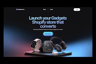 design gadgets shopify store electronics accessories store gadget website
