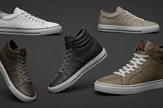create professional 3d shoe, sneaker, and footwear models with animation
