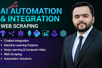 build ai automations, agents, chatbots, web scraping scripts, and n8n workflows