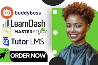 build wordpress lms website with learndash buddyboss tuto lms pro masterstudy