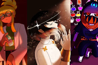 draw original characters digitally