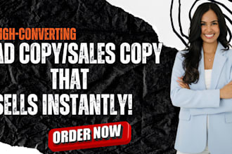 write a converting ad copy, sales copy, email copy, vsl copy as your copywriter