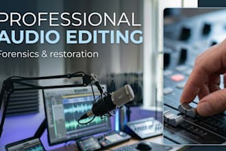 audio video forensic editing background removal cleanup sound enhancement vocal