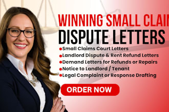 write a winning small claims or landlord dispute letter fast