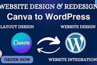 convert canva redesign to wordpress elementor psd canva pro to wordpress website