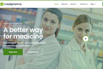design wix hospital pharmacy website medical homecare website healthcare website