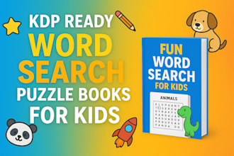 create kids word search puzzle books for amazon KDP with ai