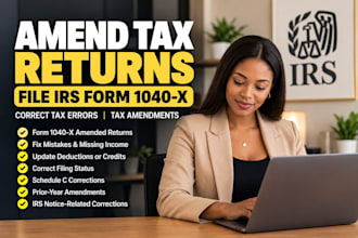 amend tax returns, file irs form 1040x and correct tax errors