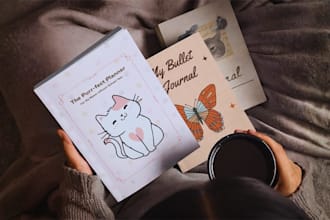 design covers and interiors for amazon KDP journals or planners