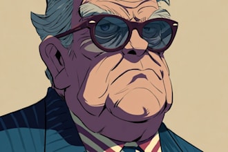 make a political cartoon art