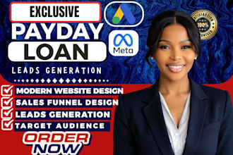 generate hot payday loan lead mca business loan student loan payday loan website