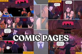 design nsfw comic book illustrations and graphics novels in your favourite style