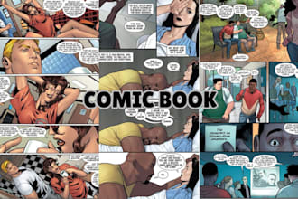 design nsfw comic book illustrations and graphics novels in your favourite style