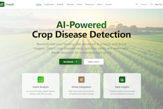 develop a smart ai app for crop disease detection via image and drone data