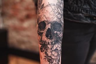 create a cover up or makeover your tattoo design