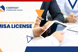 register your company in saudi arabia with full misa license and cr certificate
