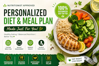 be your certified nutritionist for personalized meal plan and weight loss diet