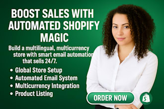 shopify multilingual multi currency shopify store with klaviyo email automation
