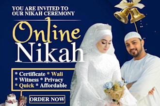 perform your online islamic nikah ceremony with certificate and witnesses