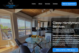 handyman website construction website plumbing website roofing website