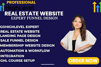 design gohighlevel real estate website salefunnel landing page idx clone