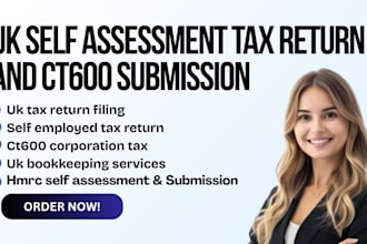 prepare and file your UK self assessment tax return and ct600 submission
