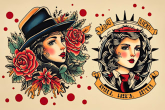 do traditional or old school tattoo design