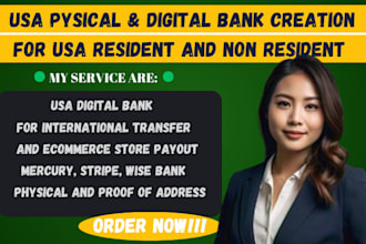 usa bank setup, wise and stripe creation, USA bank creation for all llc owners