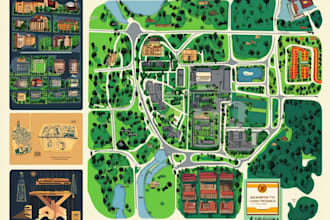 do vector map and event map illustration
